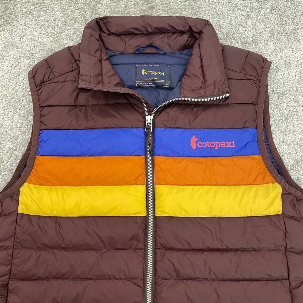 Cotopaxi Puffer Vest Mens Small Fuego Down Insulated Nylon Colorblock